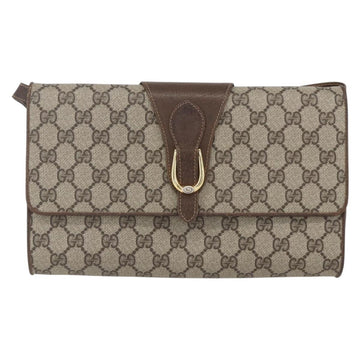 GUCCI GG Supreme Shoulder Bag PVC Beige Gold 904 02 050 Auth mr1730 - 0