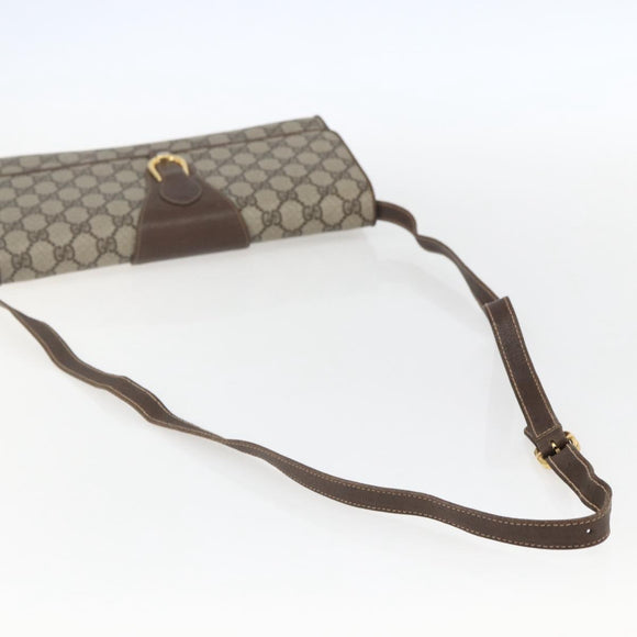 GUCCI GG Supreme Shoulder Bag PVC Beige Gold 904 02 050 Auth mr1730