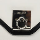 CELINE Clutch Bag Leather White Gold Auth mr1733-8