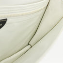 CELINE Clutch Bag Leather White Gold Auth mr1733-18