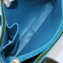 CHANEL Tote Bag Patent leather Green CC Auth mr1734-15