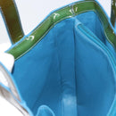 CHANEL Tote Bag Patent leather Green CC Auth mr1734-16