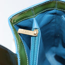 CHANEL Tote Bag Patent leather Green CC Auth mr1734-18