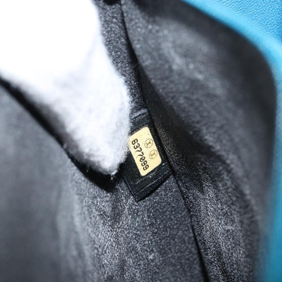 CHANEL Tote Bag Patent leather Green CC Auth mr1734