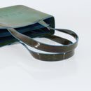 CHANEL Tote Bag Patent leather Green CC Auth mr1734-7