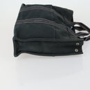 HERMES Fourre Tout MM Tote Bag Canvas 2 Set Gray Black Auth mr1736-4