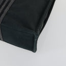 HERMES Fourre Tout MM Tote Bag Canvas 2 Set Gray Black Auth mr1736-8