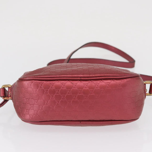 GUCCI Micro Guccissima Shoulder Bag Gold Cherry 309538 Auth mr1740