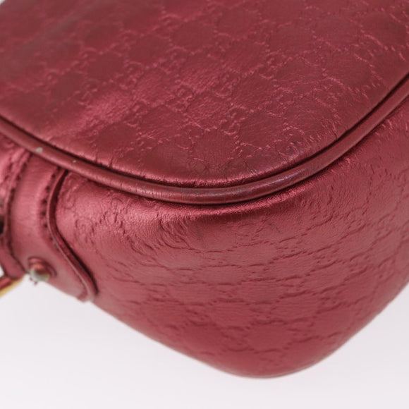 GUCCI Micro Guccissima Shoulder Bag Gold Cherry 309538 Auth mr1740