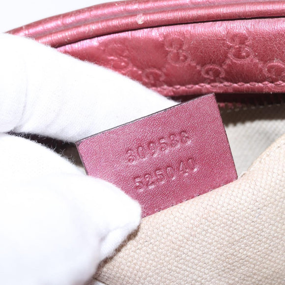 GUCCI Micro Guccissima Shoulder Bag Gold Cherry 309538 Auth mr1740