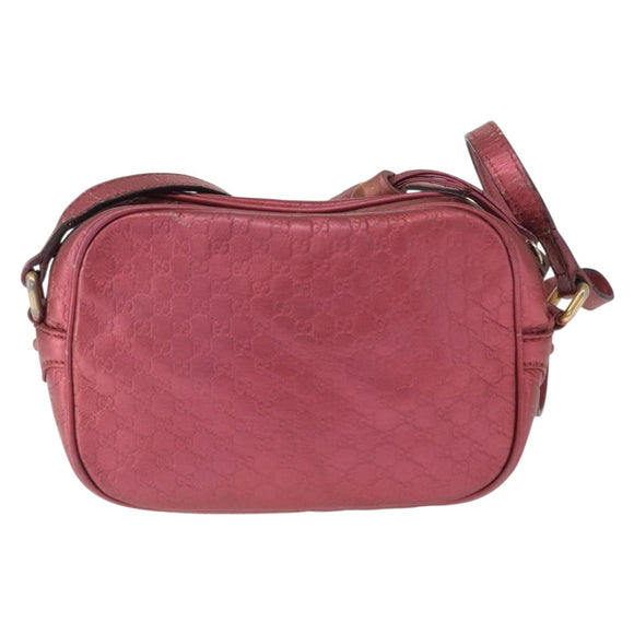 GUCCI Micro Guccissima Shoulder Bag Gold Cherry 309538 Auth mr1740
