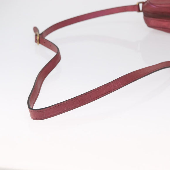 GUCCI Micro Guccissima Shoulder Bag Gold Cherry 309538 Auth mr1740