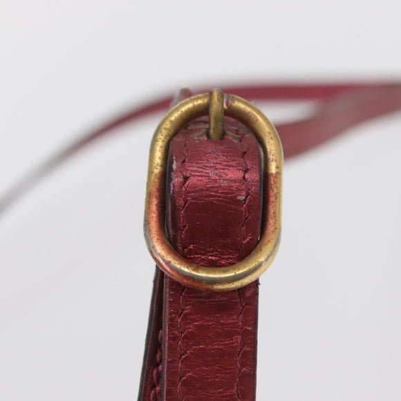 GUCCI Micro Guccissima Shoulder Bag Gold Cherry 309538 Auth mr1740