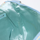 FENDI Schoudertas Nylon Lichtblauw Zilver Auth mr1746-20