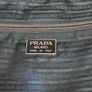PRADA Business Bag Nylon Khaki Silver Auth mr1754-21