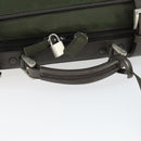 PRADA Business Bag Nylon Khaki Silver Auth mr1754-7