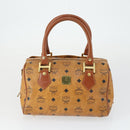 MCM Vicetos Logogram Shoulder Bag PVC Leather 4 Set Brown Black Auth mr1756-13