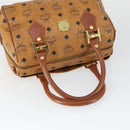 MCM Vicetos Logogram Shoulder Bag PVC Leather 4 Set Brown Black Auth mr1756-15