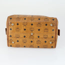 MCM Vicetos Logogram Shoulder Bag PVC Leather 4 Set Brown Black Auth mr1756-16