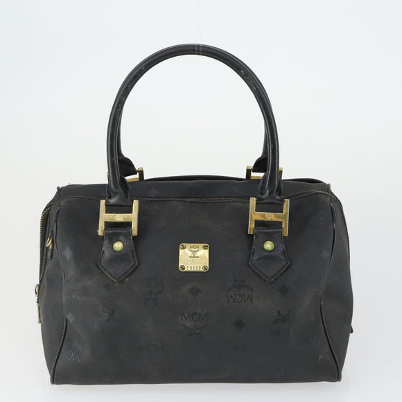 MCM Vicetos Logogram Shoulder Bag PVC Leather 4 Set Brown Black Auth mr1756