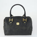 MCM Vicetos Logogram Shoulder Bag PVC Leather 4 Set Brown Black Auth mr1756-18