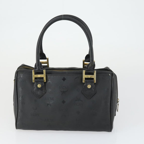 MCM Vicetos Logogram Shoulder Bag PVC Leather 4 Set Brown Black Auth mr1756