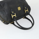 MCM Vicetos Logogram Shoulder Bag PVC Leather 4 Set Brown Black Auth mr1756-20