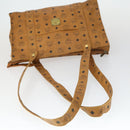 MCM Vicetos Logogram Shoulder Bag PVC Leather 4 Set Brown Black Auth mr1756-5
