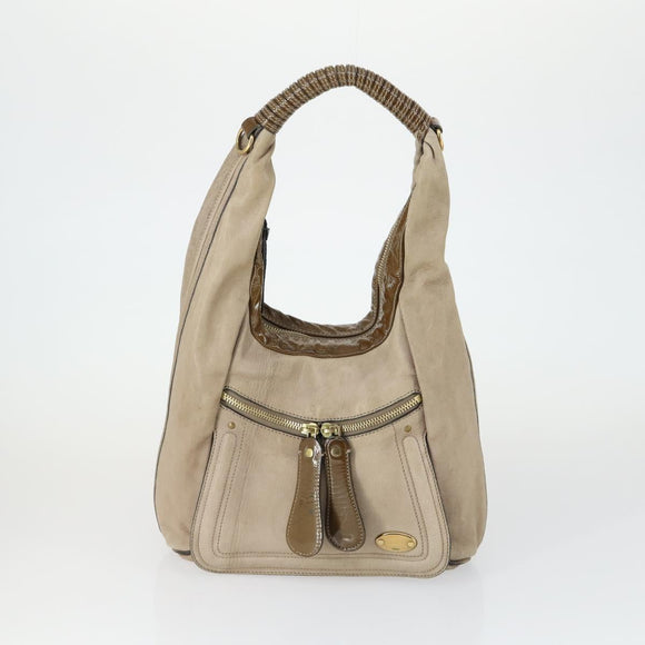 Chloe Hand Bag Leather 3 Set Beige Blue black Auth mr1757