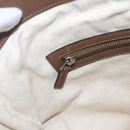 GUCCI Shoulder Bag Leather Brown Silver 268244 Auth mr1758-18