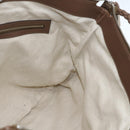 GUCCI Shoulder Bag Leather Brown Silver 268244 Auth mr1758-19