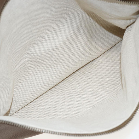 GUCCI Shoulder Bag Leather Brown Silver 268244 Auth mr1758