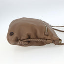GUCCI Shoulder Bag Leather Brown Silver 268244 Auth mr1758-4
