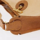 HERMES Vespa PM Shoulder Bag Canvas Beige Gold Auth mr1763-6