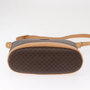 CELINE Macadam Canvas Shoulder Bag PVC Leather Brown Gold Auth mr1765-10