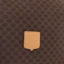 CELINE Macadam Canvas Shoulder Bag PVC Leather Brown Gold Auth mr1765-16