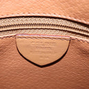 CELINE Macadam Canvas Shoulder Bag PVC Leather Brown Gold Auth mr1765-17
