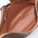 CELINE Macadam Canvas Shoulder Bag PVC Leather Brown Gold Auth mr1765-19