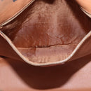 CELINE Macadam Canvas Shoulder Bag PVC Leather Brown Gold Auth mr1765-23
