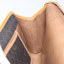Christian Dior Honeycomb Canvas Chain Shoulder Bag PVC Black Gold Auth mr1769-19
