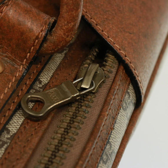 GUCCI GG Supreme Boston Bag PVC Beige Auth mr177