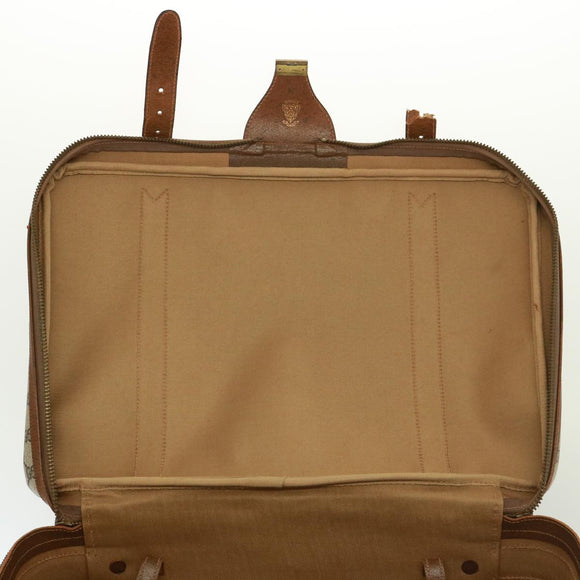 GUCCI GG Supreme Boston Bag PVC Beige Auth mr177