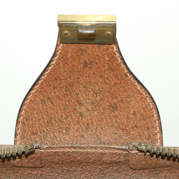 GUCCI GG Supreme Boston Bag PVC Beige Auth mr177