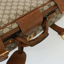 GUCCI GG Supreme Boston Bag PVC Beige Auth mr177-8