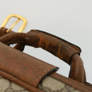 GUCCI GG Supreme Boston Bag PVC Beige Auth mr177-9