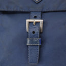 PRADA Shoulder Bag Nylon Navy Silver Auth mr1779-14