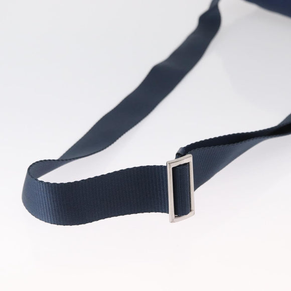 PRADA Shoulder Bag Nylon Navy Silver Auth mr1779