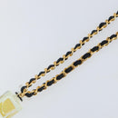 CHANEL Perfume Necklace metal Gold CC Auth mr1782-9