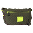 LOUIS VUITTON Damier Challenge Nylon Messenger bag Bag Khaki N41239 Auth mr1791-1