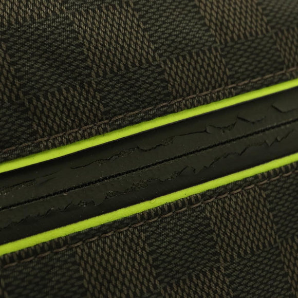 LOUIS VUITTON Damier Challenge Nylon Messenger bag Bag Khaki N41239 Auth mr1791